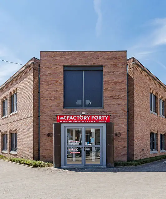 building made of bricks of factory forty
